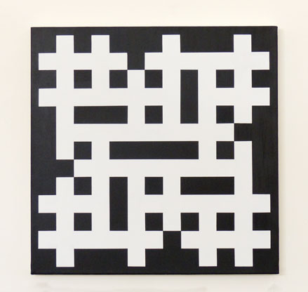 Philip Bradshaw, Crossword paintings, CW315 (Black Border), 2014